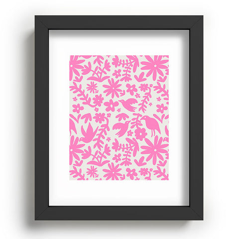 Natalie Baca Otomi Party Pink Recessed Framing Rectangle