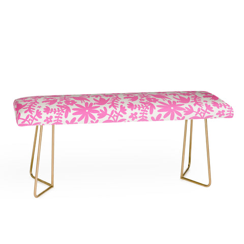 Natalie Baca Otomi Party Pink Bench