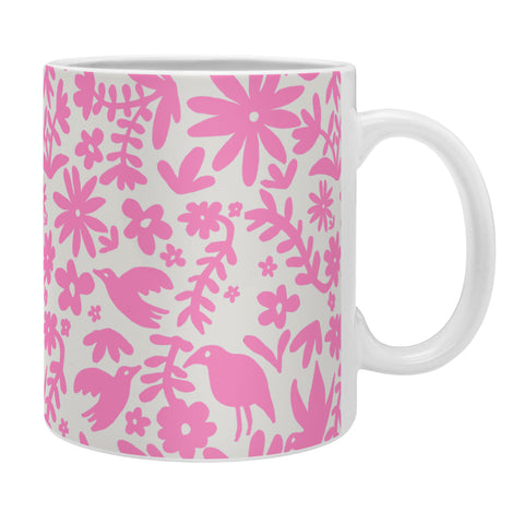 Natalie Baca Otomi Party Pink Coffee Mug