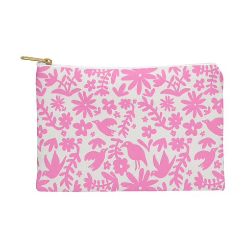 Natalie Baca Otomi Party Pink Pouch