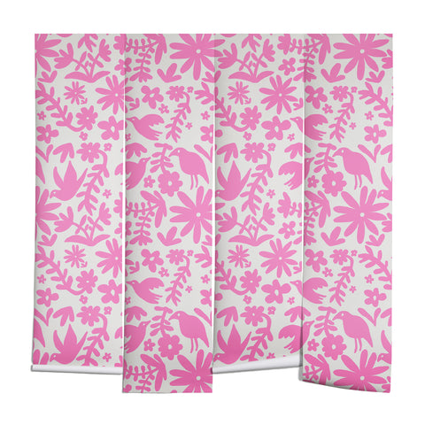 Natalie Baca Otomi Party Pink Wall Mural