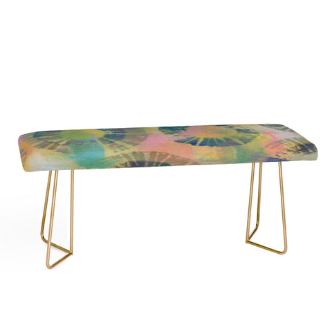 Natalie Baca Painterly Tie Dye Circles Bench
