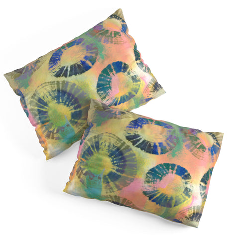 Natalie Baca Painterly Tie Dye Circles Pillow Shams