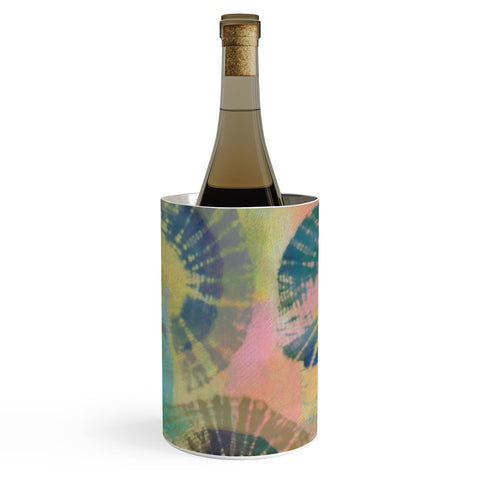 Natalie Baca Painterly Tie Dye Circles Wine Chiller