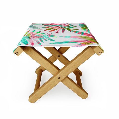 Natalie Baca Paradise Palm Folding Stool