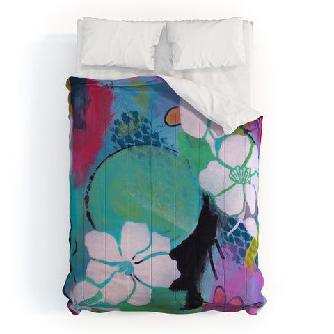 Natalie Baca Peace Love Aloha Comforter