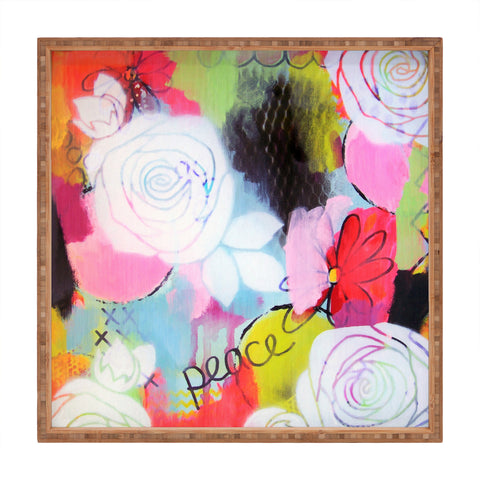 Natalie Baca Peace Of Mind Square Tray
