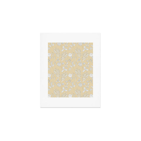 Natalie Baca Plant Therapy Butter Yellow Art Print