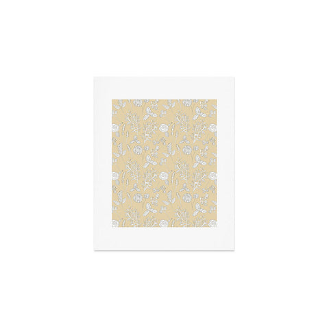 Natalie Baca Plant Therapy Butter Yellow Art Print
