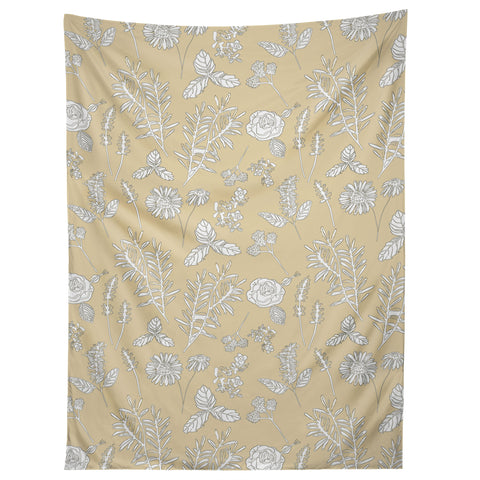 Natalie Baca Plant Therapy Butter Yellow Tapestry