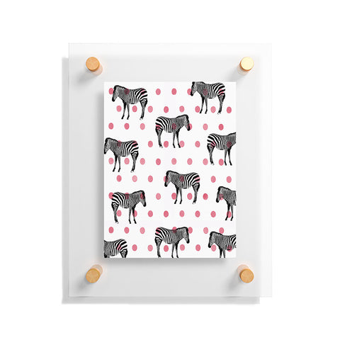 Natalie Baca Polka Dots And Stripes Floating Acrylic Print