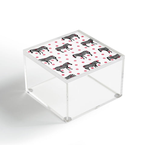 Natalie Baca Polka Dots And Stripes Acrylic Box