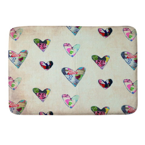 Natalie Baca Queen Of Hearts Memory Foam Bath Mat