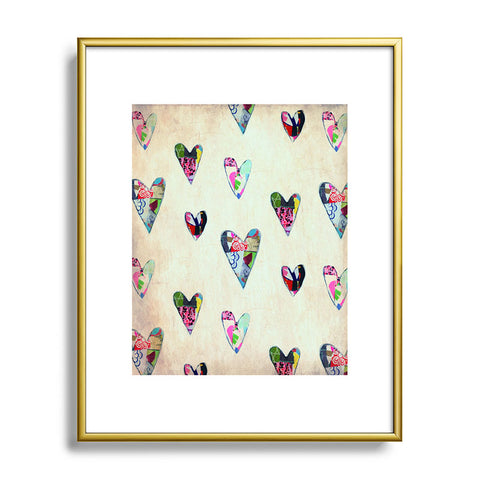 Natalie Baca Queen Of Hearts Metal Framed Art Print