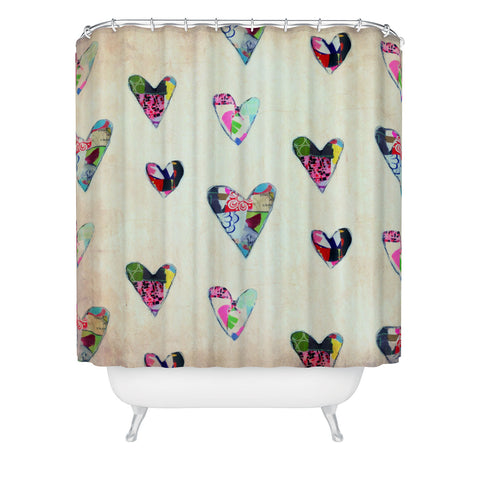 Natalie Baca Queen Of Hearts Shower Curtain