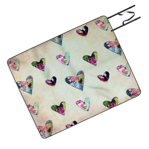 Natalie Baca Queen Of Hearts Picnic Blanket