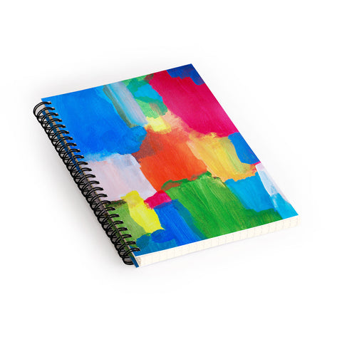 Natalie Baca Rainbows and Unicorns Spiral Notebook