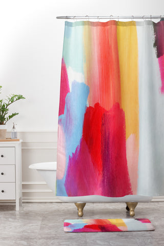 Natalie Baca Redemption Shower Curtain And Mat