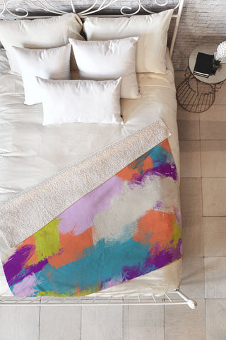 Natalie Baca Revelation Fleece Throw Blanket