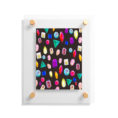 Natalie Baca Rhinestone Reverie In Black Floating Acrylic Print