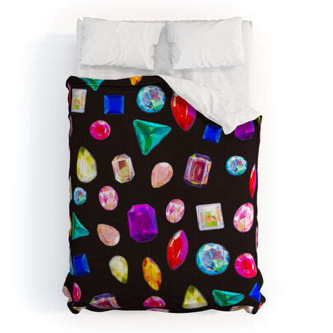 Natalie Baca Rhinestone Reverie In Black Comforter