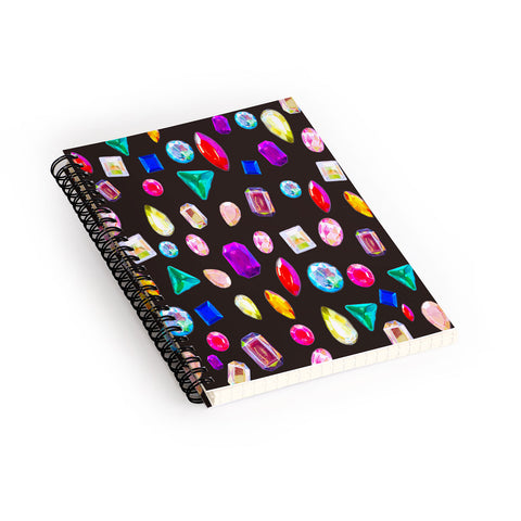 Natalie Baca Rhinestone Reverie In Black Spiral Notebook