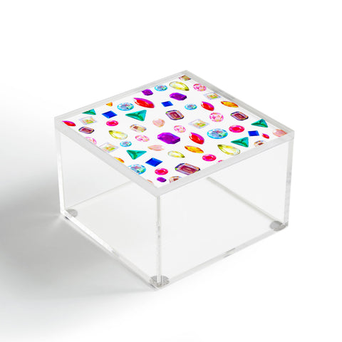 Natalie Baca Rhinestone Reverie In White Acrylic Box