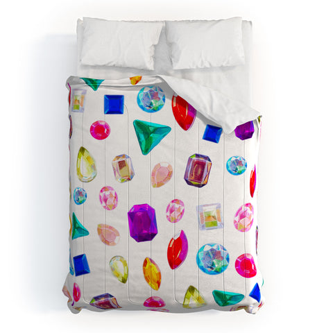 Natalie Baca Rhinestone Reverie In White Comforter