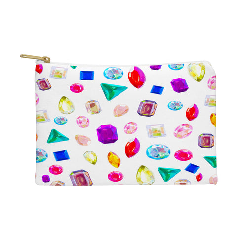 Natalie Baca Rhinestone Reverie In White Pouch