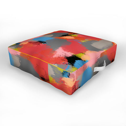 Natalie Baca Sangria Outdoor Floor Cushion