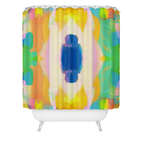 Natalie Baca Santa Fe Sunrise Shower Curtain