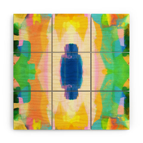 Natalie Baca Santa Fe Sunrise Wood Wall Mural