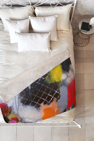 Natalie Baca Stars In The Sky Fleece Throw Blanket