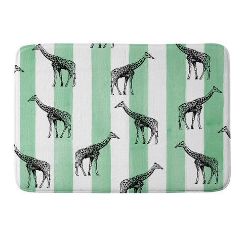 Natalie Baca Stripes And Spots Memory Foam Bath Mat