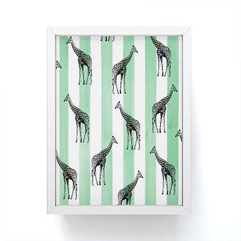 Natalie Baca Stripes And Spots Framed Mini Art Print