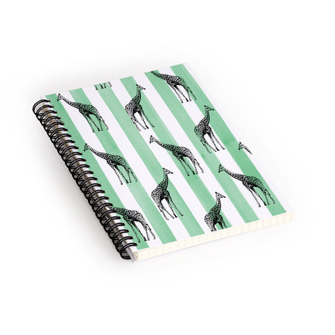 Natalie Baca Stripes And Spots Spiral Notebook