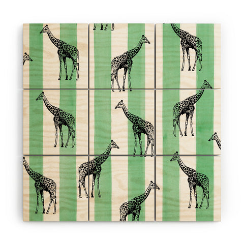 Natalie Baca Stripes And Spots Wood Wall Mural