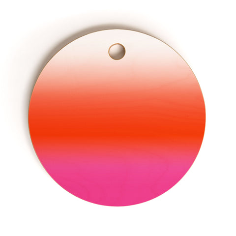 Natalie Baca Under The Sun Ombre Cutting Board Round