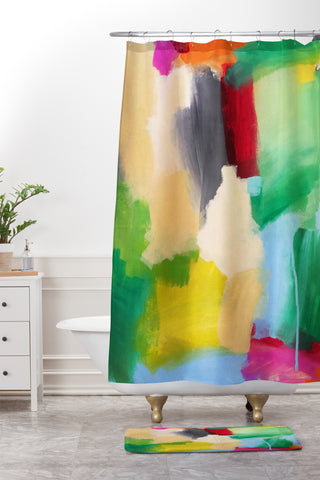 Natalie Baca Urban Renewal Shower Curtain And Mat