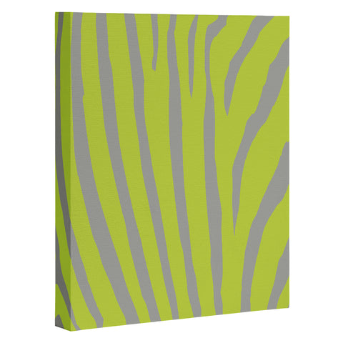 Natalie Baca Zebra Stripes Citrus Art Canvas