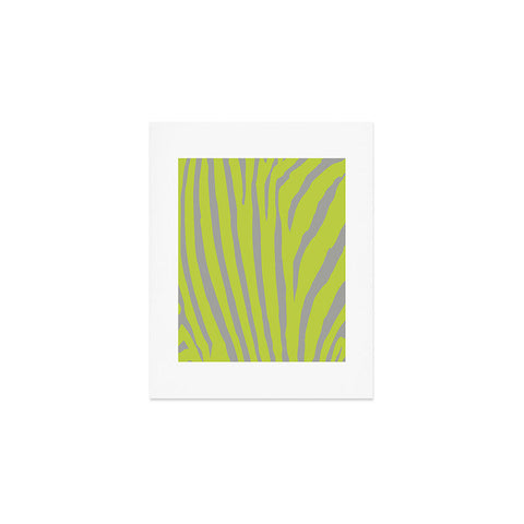 Natalie Baca Zebra Stripes Citrus Art Print