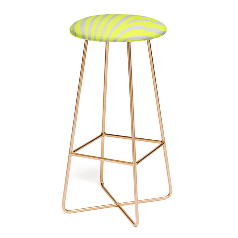 Natalie Baca Zebra Stripes Citrus Bar Stool