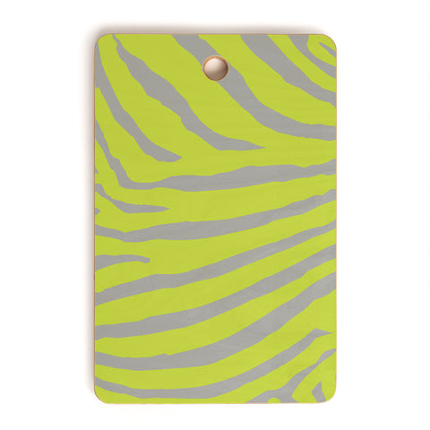 Natalie Baca Zebra Stripes Citrus Cutting Board Rectangle