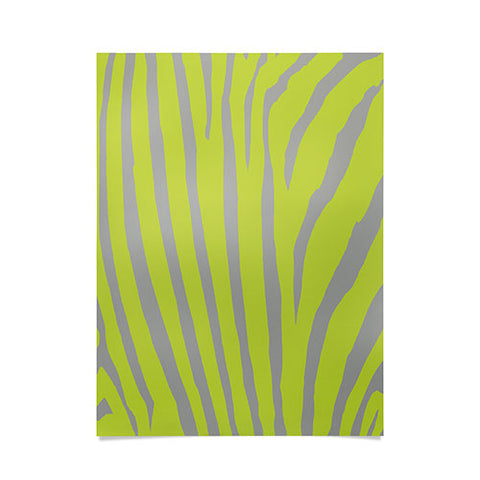 Natalie Baca Zebra Stripes Citrus Poster