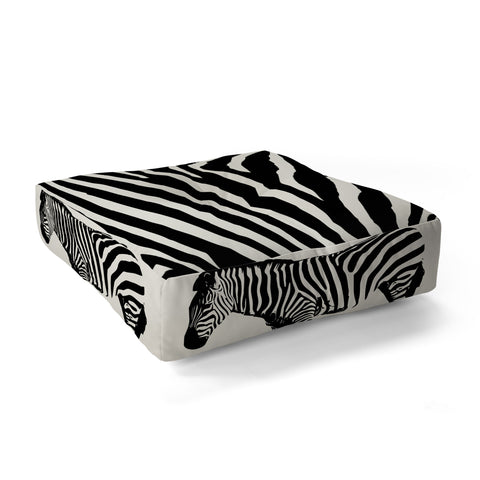 Natalie Baca Zebra Stripes Floor Pillow Square