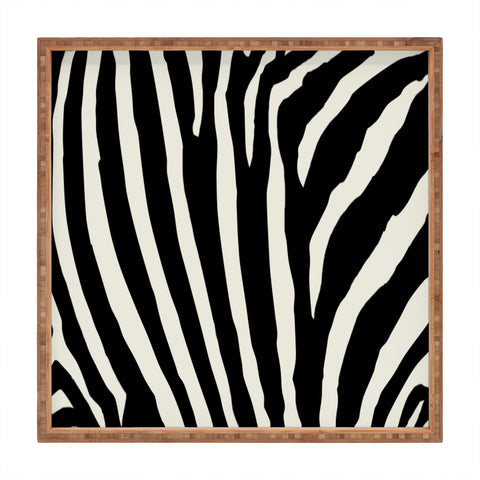 Natalie Baca Zebra Stripes Square Tray