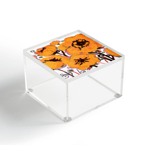 Natasha Wescoat Anemone Gold Acrylic Box