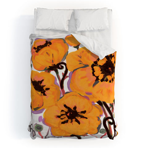 Natasha Wescoat Anemone Gold Duvet Cover