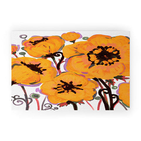Natasha Wescoat Anemone Gold Welcome Mat