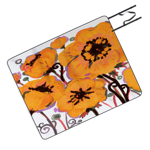 Natasha Wescoat Anemone Gold Picnic Blanket